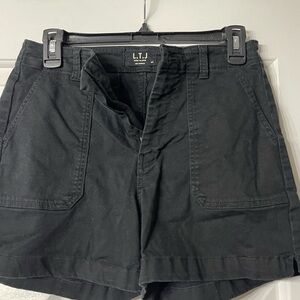 LTJ | Women's Black Cargo Shorts